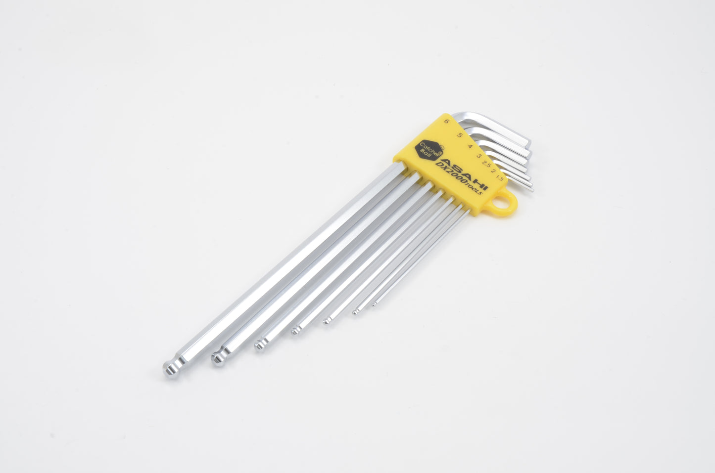 AQKS710 Llave hexagonal con punta de bola larga, 7 unidades.