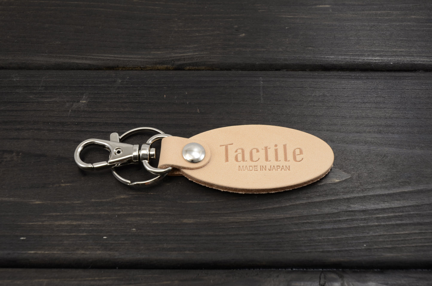 Tactile leather keychain KHBEI / KHBLU / KHRED