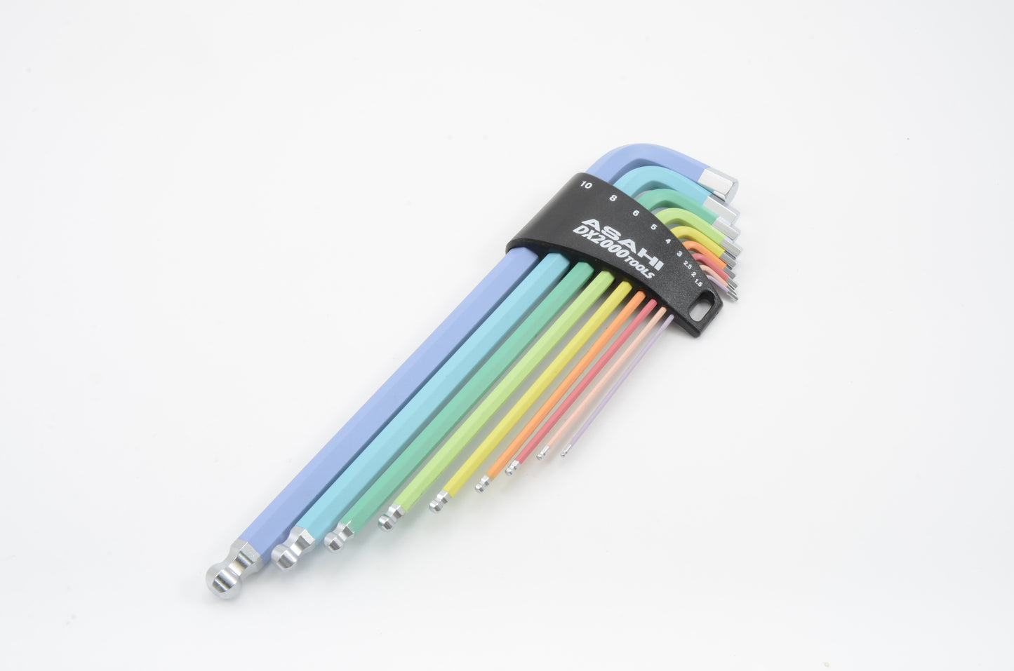 AQUS910 Color Type Long Ballpoint Hexagon Key Wrench 9Pcs.