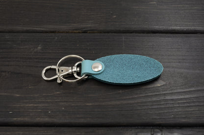 Tactile leather keychain