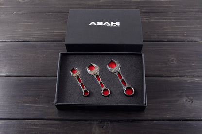 LIGHTOOL LCWU Metal Black Combination Wrench 8,10,12 mm Ion Plating 3Pcs.