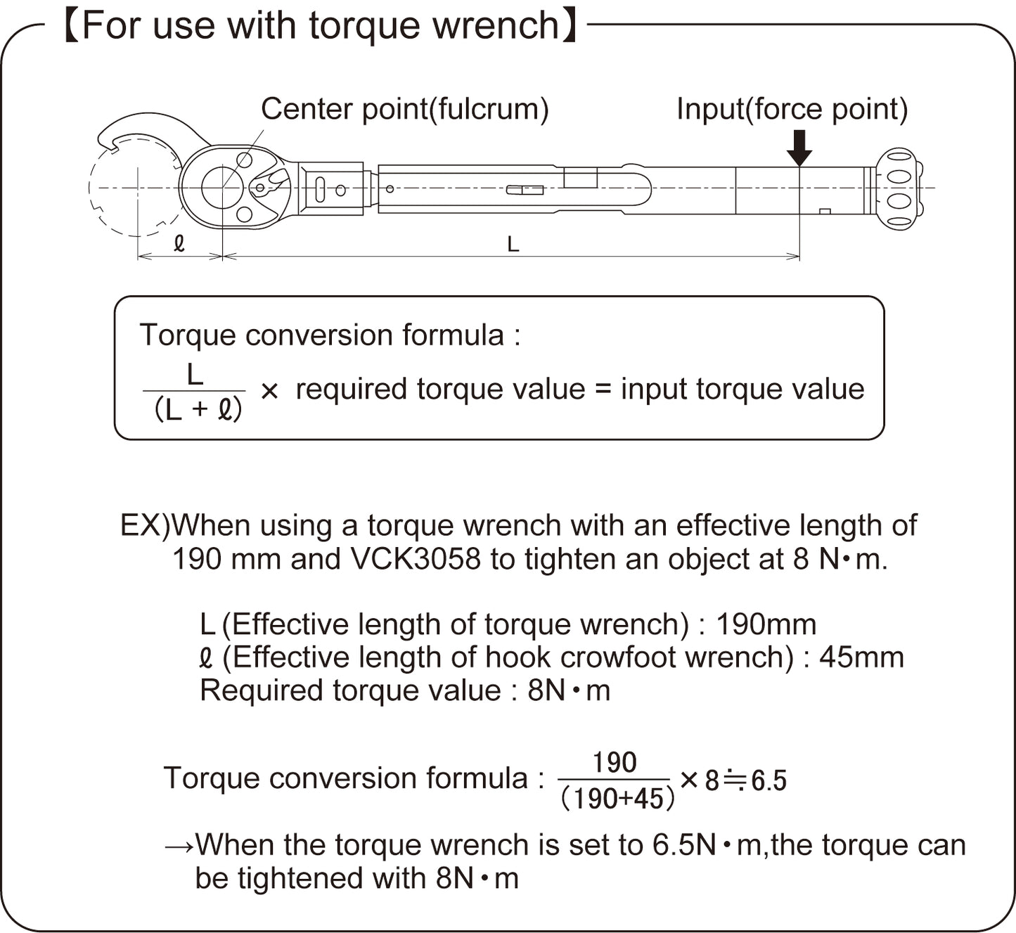 [3/8"SQDR] Crowfoot Wrench, Hook Spanner Type 25 - 65 mm (7 sizes available)