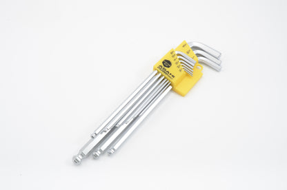 AQKSE91 Catcher Long Ballpoint Hexagon Key Wrench [Inches] 9 pcs set.