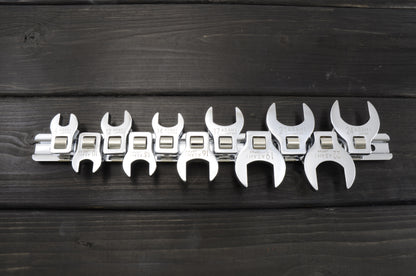 [3/8"SQDR]VCS3110 Crowfoot Wrench Set, Spanner Type 11Pcs.