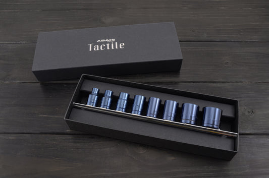 [3/8"SQDR] Tactile Socket Wrench Set 8Pcs (Metal Blue)