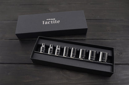 [3/8"SQDR] Tactile Socket Wrench Set 8Pcs (Metal Black)